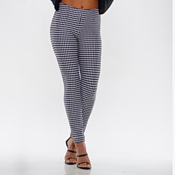 Nygard  slims Pants - Nygard Slims Luxe Leggings with Skinny Cuff in Houndstooth